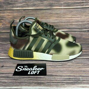 Adidas NMD R1 Princess Leia Star Wars Women's Green Camo Athletic Shoes Size 7
